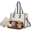 2 in 1 Portable Lunch Tote Bag for Women Multi Purpose Insulated Shoulder Pouch Makeup Durable Waterproof Outdoor Travel Bag